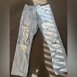Good American Distressed Boyfriend Jeans – Edgy and On-Trend